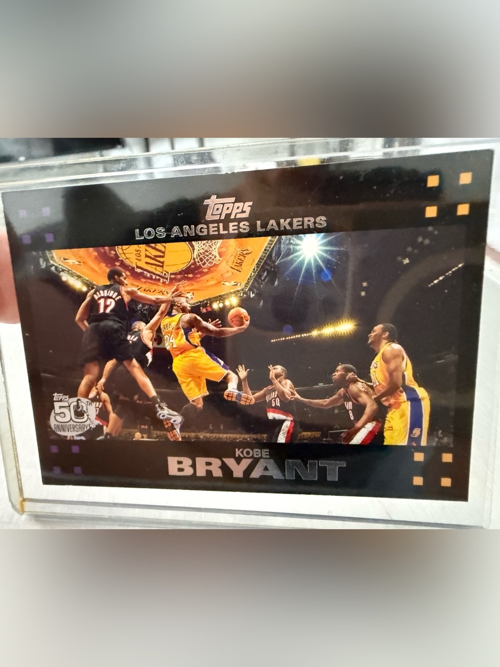 Topps Kobe Bryant Lakers Stat Card - Yellow/Brown/Black